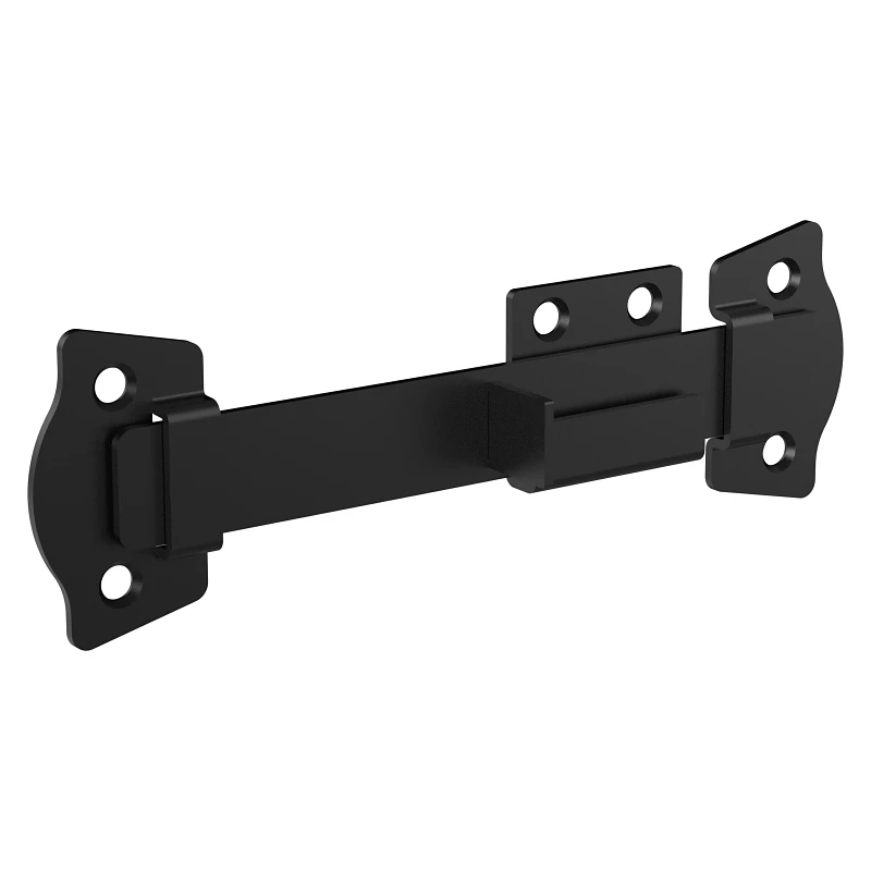 Rustic Modern Gate Latch, Weatherguard Coated, Black, 8.35 In