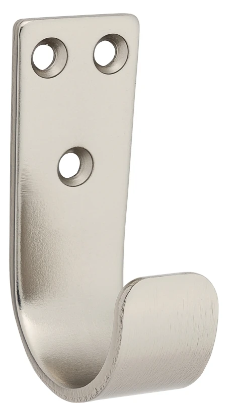 Cooper Satin Nickel Wall Hook for Hanging Items Durable Metal Finish