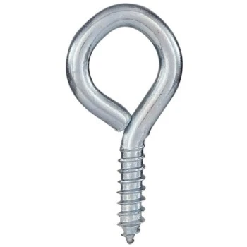 #8 X 1-5/8 Inch Zinc-plated Screw Eye - Durable Steel Wire Fastener