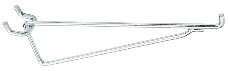 Pegboard Angled Shelf Bracket, Galvanized Steel, 8 In., 2-Pk.