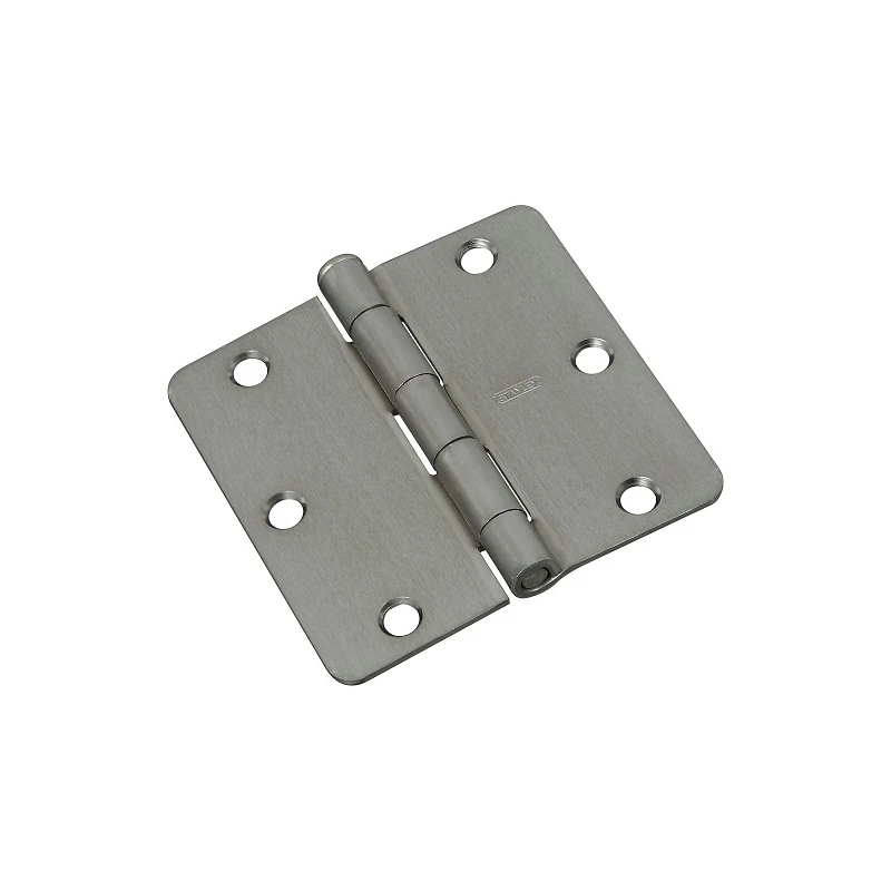 Door Hinge Satin Chrome Finish 3.5 Inch Durable Metal Construction