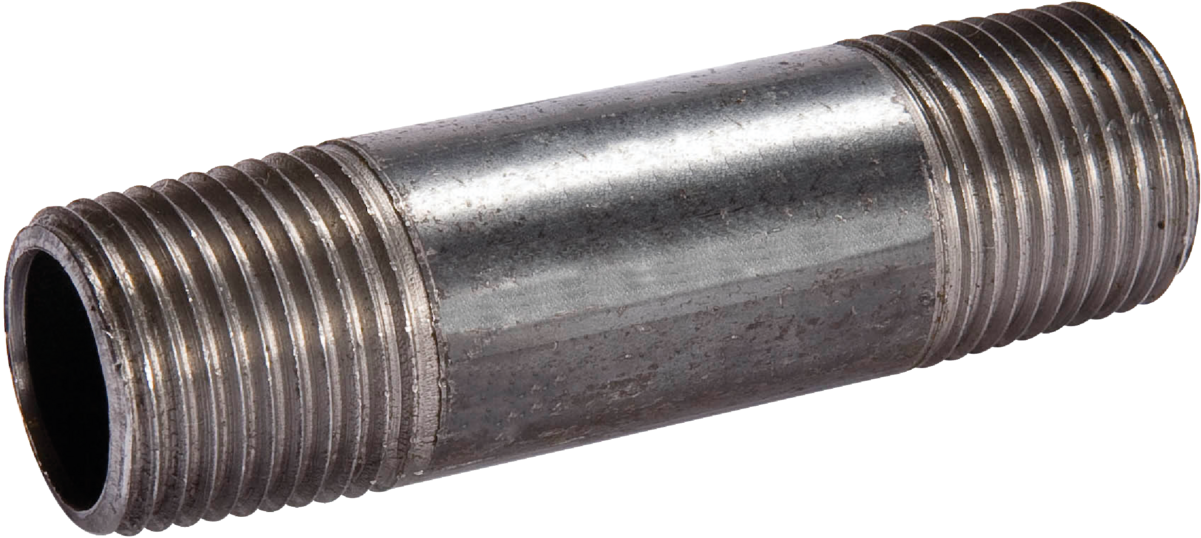 1/2 In. X 12 In. Schedule 40 Steel Black Iron Nipple Fitting
