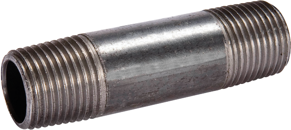 3/8 In. X 3 In. Schedule 40 Steel Black Iron Nipple Fitting