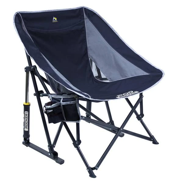 Outdoor Pod Rocker - Comfortable Portable Rocking Chair In Indigo