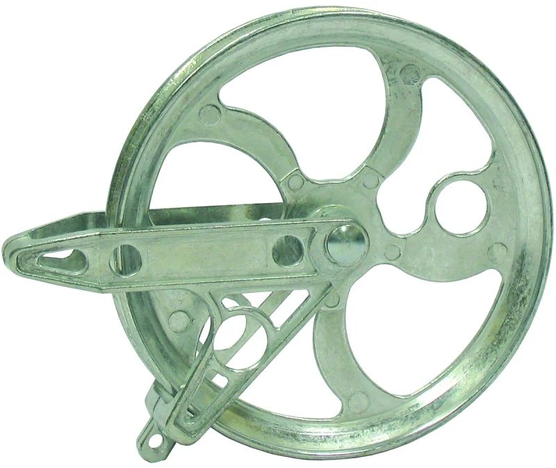 Standard Metal Clothesline Pulley with 5 and 1/2 Inch Diameter Wheel
