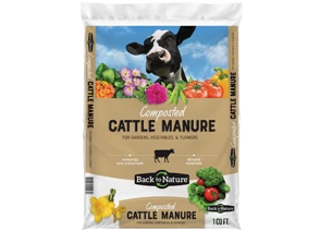 Cow Manure, 1 Cubic Foot For Soil Conditioning