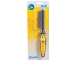 Gray and Yellow Pet Flea Comb for Grooming and Flea Removal