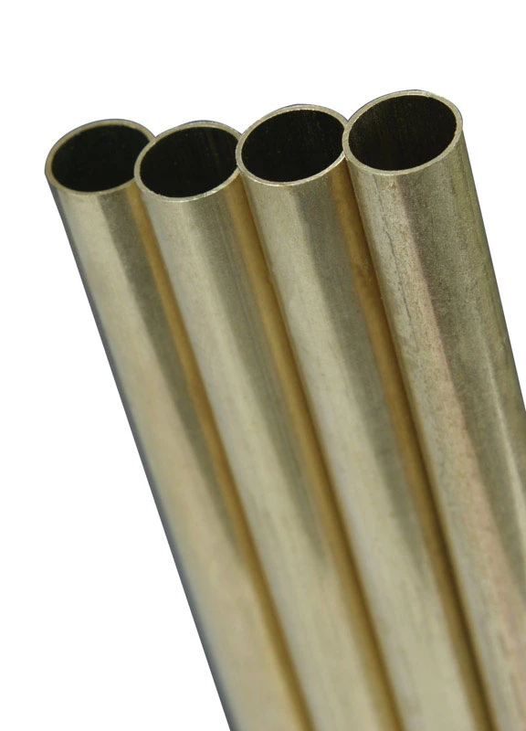 Round Brass Tube, .014 x 16/32 x 36 In.