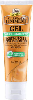 Veterinary Liniment Gel, 3 Ounce Tube for Animal Muscle and Joint Relief