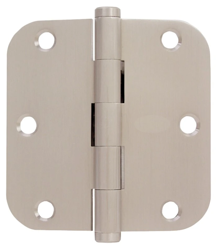 3.5 In. Satin Nickel Door Hinges, 5/8-in. Round Corners, 3-pk, Model Sc3p1011f-619e
