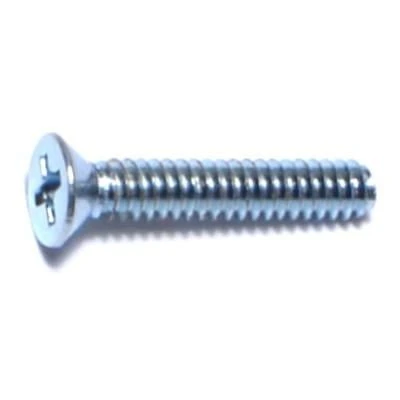 #4-40 x 5/8 Zinc Phillips Flat Head Machine Screws MSCFS-658 (60 pcs.)