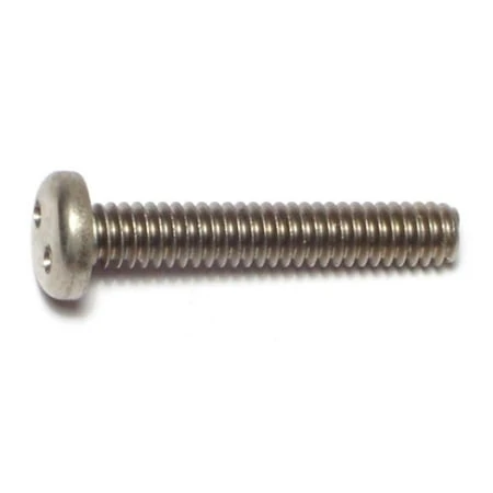 1/4-20 x 1-1/2 Stainless Spanner Security Pan Machine Screws