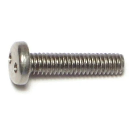8-32 x 3/4 Stainless Spanner Security Pan Machine Screws