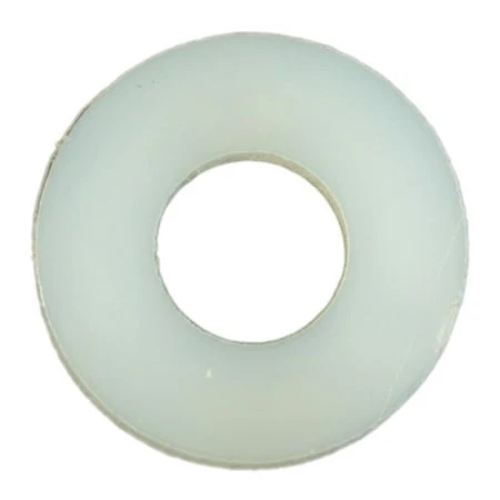 #6 Nylon Flat Washers 9/64 X 5/16 X 1/16 Inches - Durable Plastic