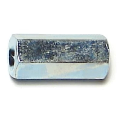 #10-24 Zinc Coarse Thread Coupling Nuts - 3/4 Inch Length