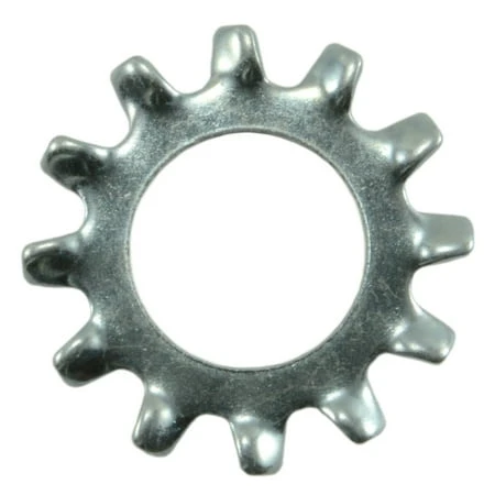 1/4 X 39/64 Zinc Plated Grade 2 Steel External Tooth Lock Washers