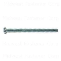 6-32 X 2 Zinc Plated Steel Slotted Round Head Machine Screws - Mscrs-178