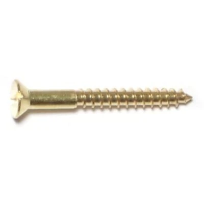 6X1-1/4 SL FL HD WOOD SCREW BRAS
