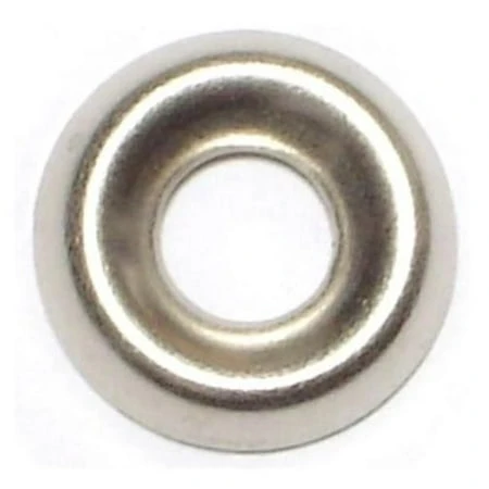 #8 Nickel Plated Steel Finishing Washers - 13/64" X 17/32" - Durable Steel Construction