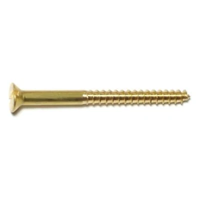 8X2" SLT FLAT HD WOOD SCREW BRAS