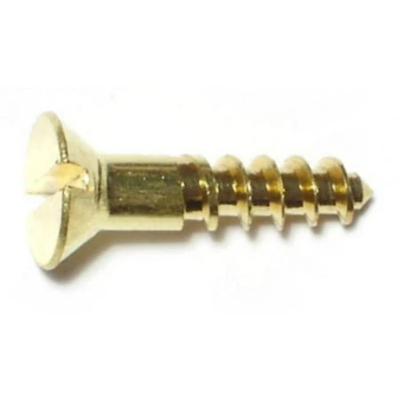 8X7/8" SLT FLT HD WOOD SCREW BR