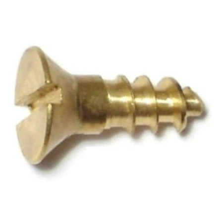 8X1/2" SLT FLT HD WOOD SCREW BR