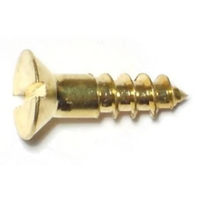 8X5/8" SLT FLT HD WOOD SCREW BR
