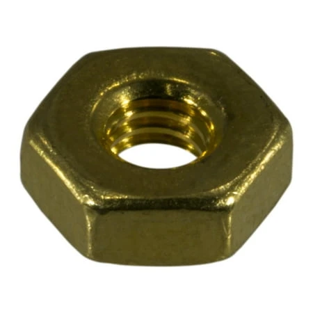 8-32 Brass Fine Finished Hex Nuts - Coarse Thread Hex Machine Screw Nuts