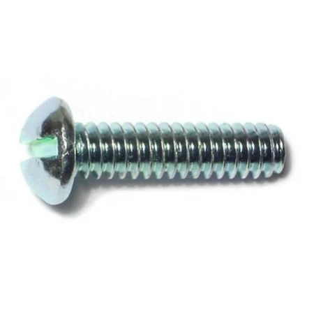 10-24 X 3/4 Zinc Plated Steel Slotted Round Head Machine Screws