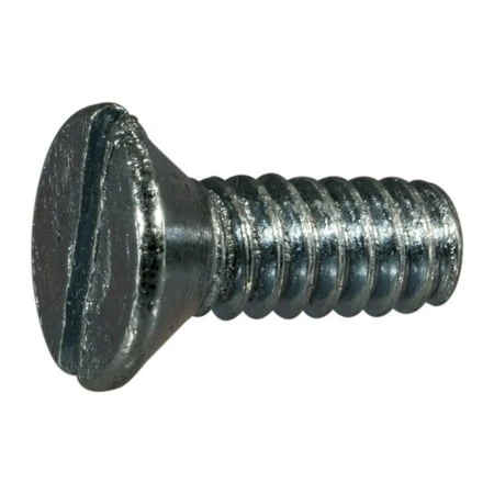 Midwest Fastener 10-24 X 1/2 In. Zinc Plated Steel Coarse Thread Slotted Flat Head Machine Screws