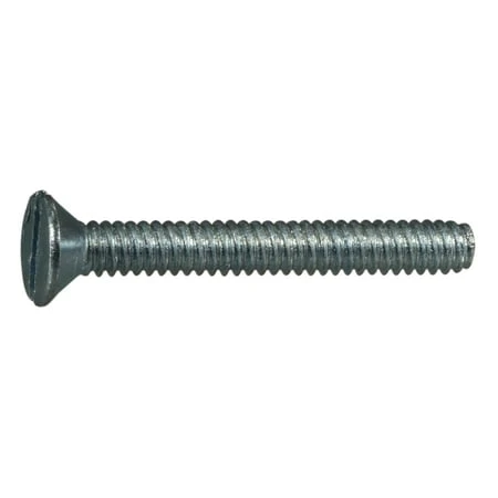 Midwest Fastener 10-24 X 1-1/2 In. Zinc Plated Steel Coarse Thread Slotted Flat Head Machine Screws