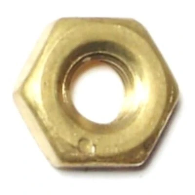 10-32 Brass Fine Finished Hex Nuts For Machine Screws - Durable And Reliable
