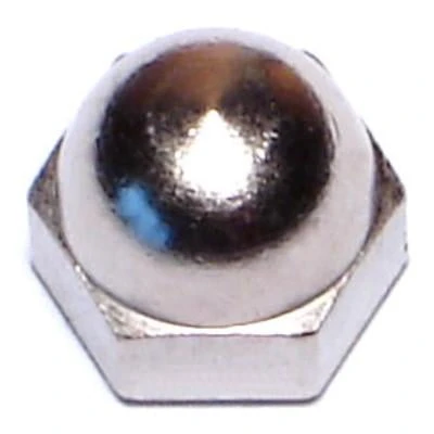 #6-32 Nickel Plated Brass Acorn Cap Nuts - Coarse Thread, Durable And Versatile