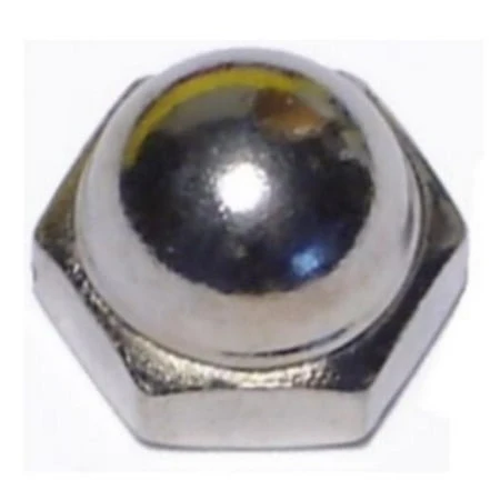 8-32 Nickel Plated Brass Coarse Thread Acorn Cap Nuts - Model Cnb-039