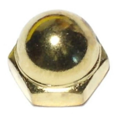 #10-24 Solid Brass Coarse Thread Acorn Cap Nuts - Durable And Versatile Fasteners