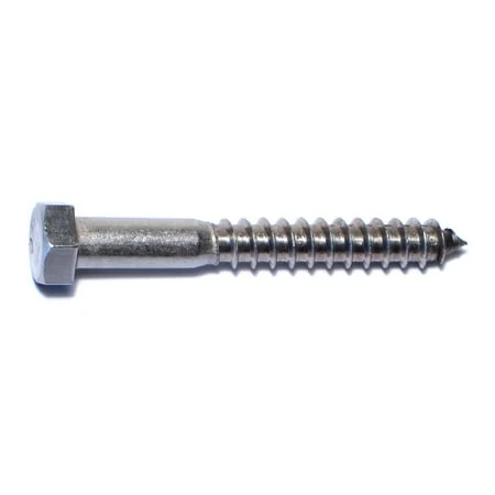 3/8 X 3 Stainless Steel Hex Lag Screws - 18-8 Grade, Heavy Duty Fasteners