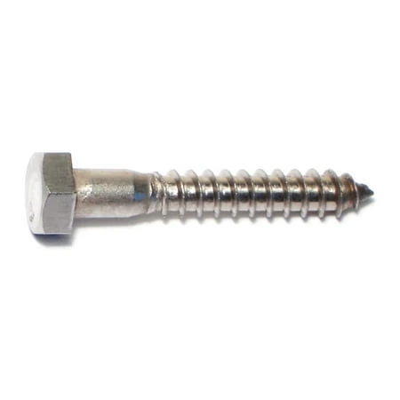 5/16 X 2 Stainless Steel Hex Lag Screws - 18-8 Grade