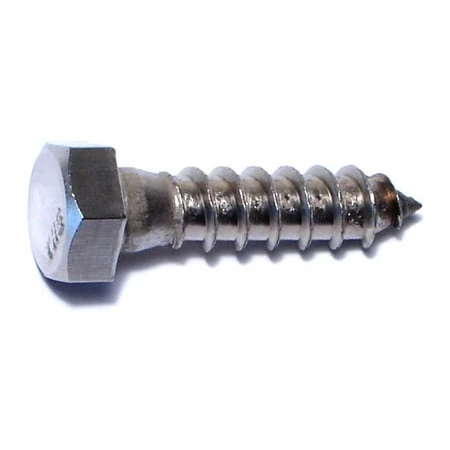 3/8 X 1-1/2 Inch Stainless Steel Hex Lag Screws - 18-8 Grade