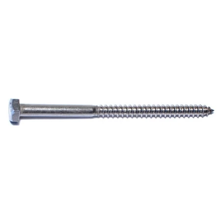 1/4 X 4 Stainless Steel Hex Lag Screws - 18-8 Grade