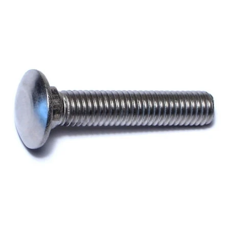 3/8-16 X 2 Stainless Steel Coarse Thread Carriage Bolts - 18-8 Grade