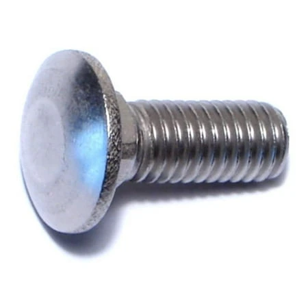 3/8-16 X 1 Stainless Steel Coarse Thread Carriage Bolts - 18-8 Grade