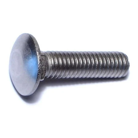 3/8-16 X 1-1/2 Stainless Steel Coarse Thread Carriage Bolts - 18-8 Grade