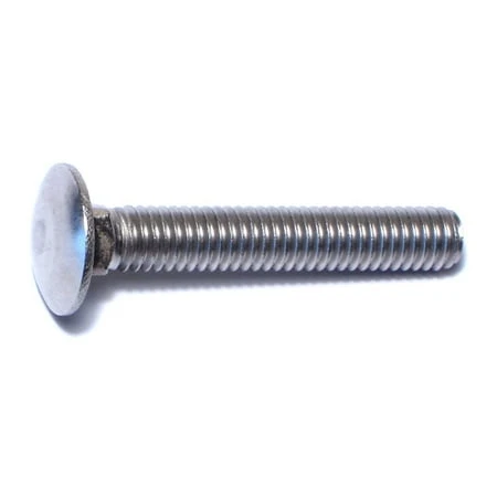 5/16-18 X 2 Stainless Steel Coarse Thread Carriage Bolts - 18-8 Grade