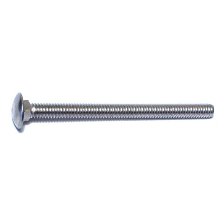 5/16-18 X 4 Stainless Steel Coarse Thread Carriage Bolts - 18-8 Grade