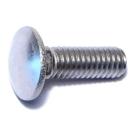 5/16-18 X 1 Stainless Steel Coarse Thread Carriage Bolts - 18-8 Grade