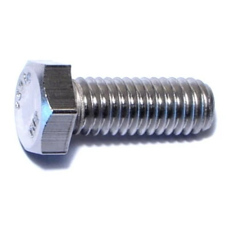 3/8-16 X 1 Stainless Steel Coarse Thread Hex Cap Screws - 18-8 Grade