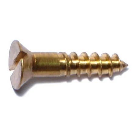 12X1" SLTD FL HD WOOD SCREW BRAS