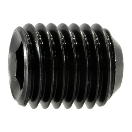 5/16-24 X 3/8 Black Oxide Steel Fine Thread Hex Socket Headless Set Screws