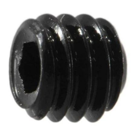 #6-40 X 1/8 Black Oxide Steel Fine Thread Hex Socket Headless Set Screws