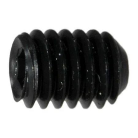 #6-40 X 3/16 Black Oxide Steel Fine Thread Hex Socket Headless Set Screws